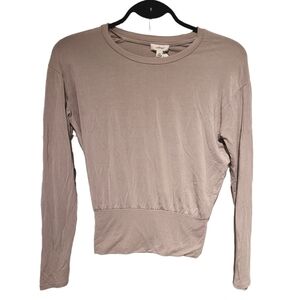 Aritzia Wilfred xxs beige long sleeve blouse